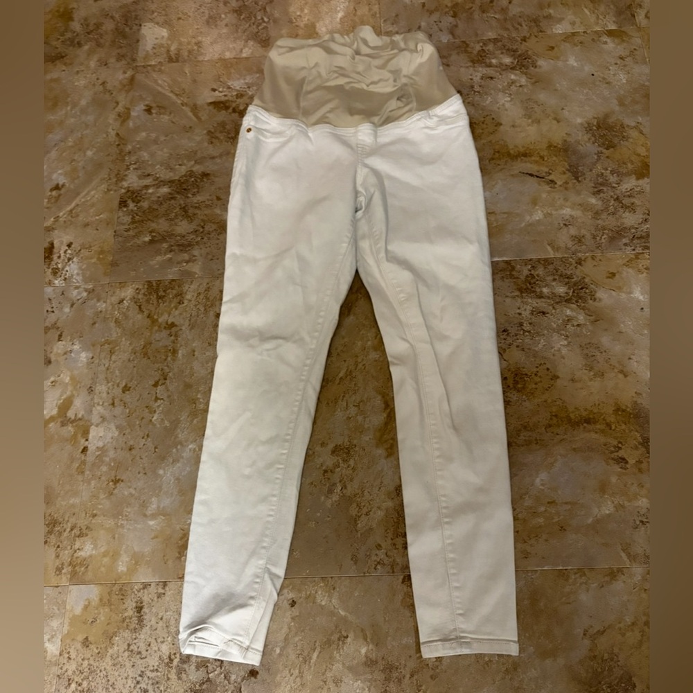 Isabel Maternity White Skinny Jeans